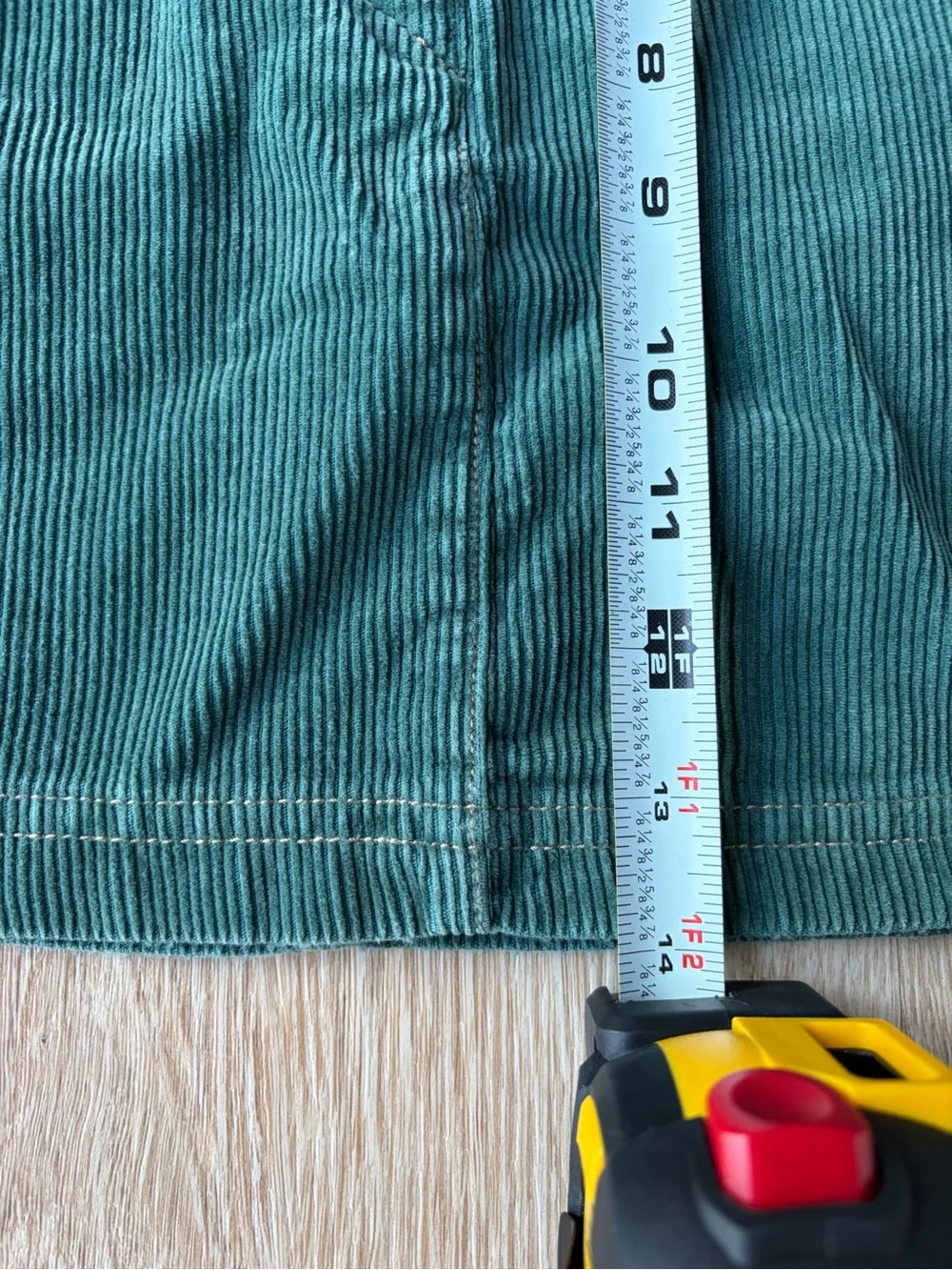 Vintage 90s/Y2K Gap Kids Forest Green Corduroy Mini Skirt - Size 10